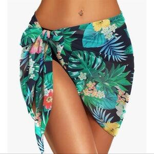 NWT Tropical print swim coverup